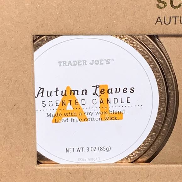 Trader Joe’s Autumn Seasonal Scented Candle Tin Trio - Picture 4 of 9